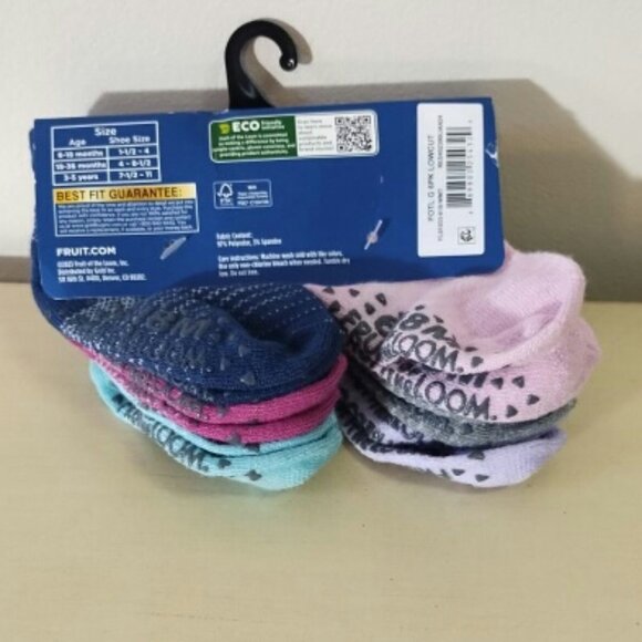 NWT Fruit of the Loom low cut socks 6-18 month size - Picture 5 of 5